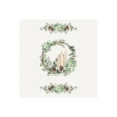 White Linen Christmas White Linen Panel - 25426-10